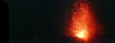 Stromboli. Octubre 2002. web-CAM del INGV de Catania