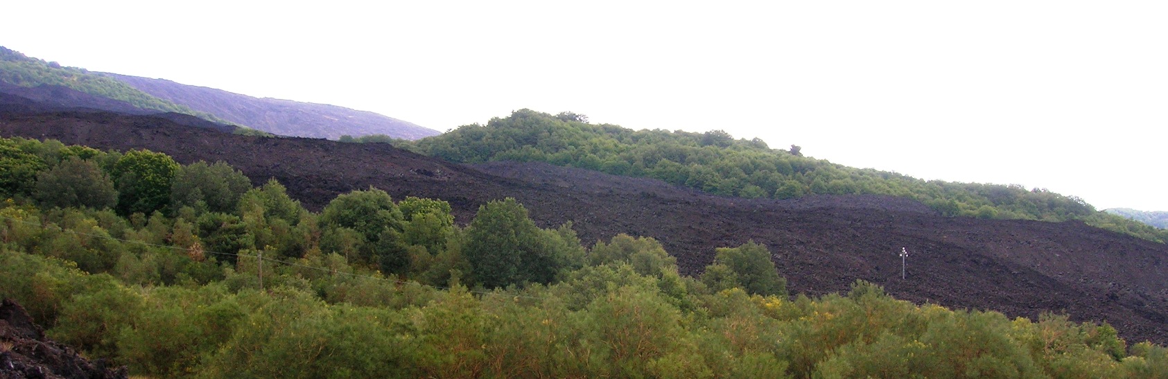 Las coladas se dirigen a los nucleos poblados de la ladera sur