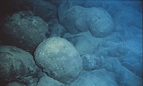 Lavas almohadilladas en el fondo del ocano y su formacin