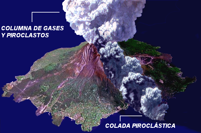 Erupcin pliniana del volcn Mayn