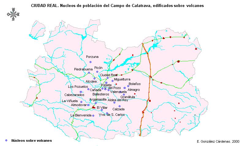 Municipios en el entorno de volcanes