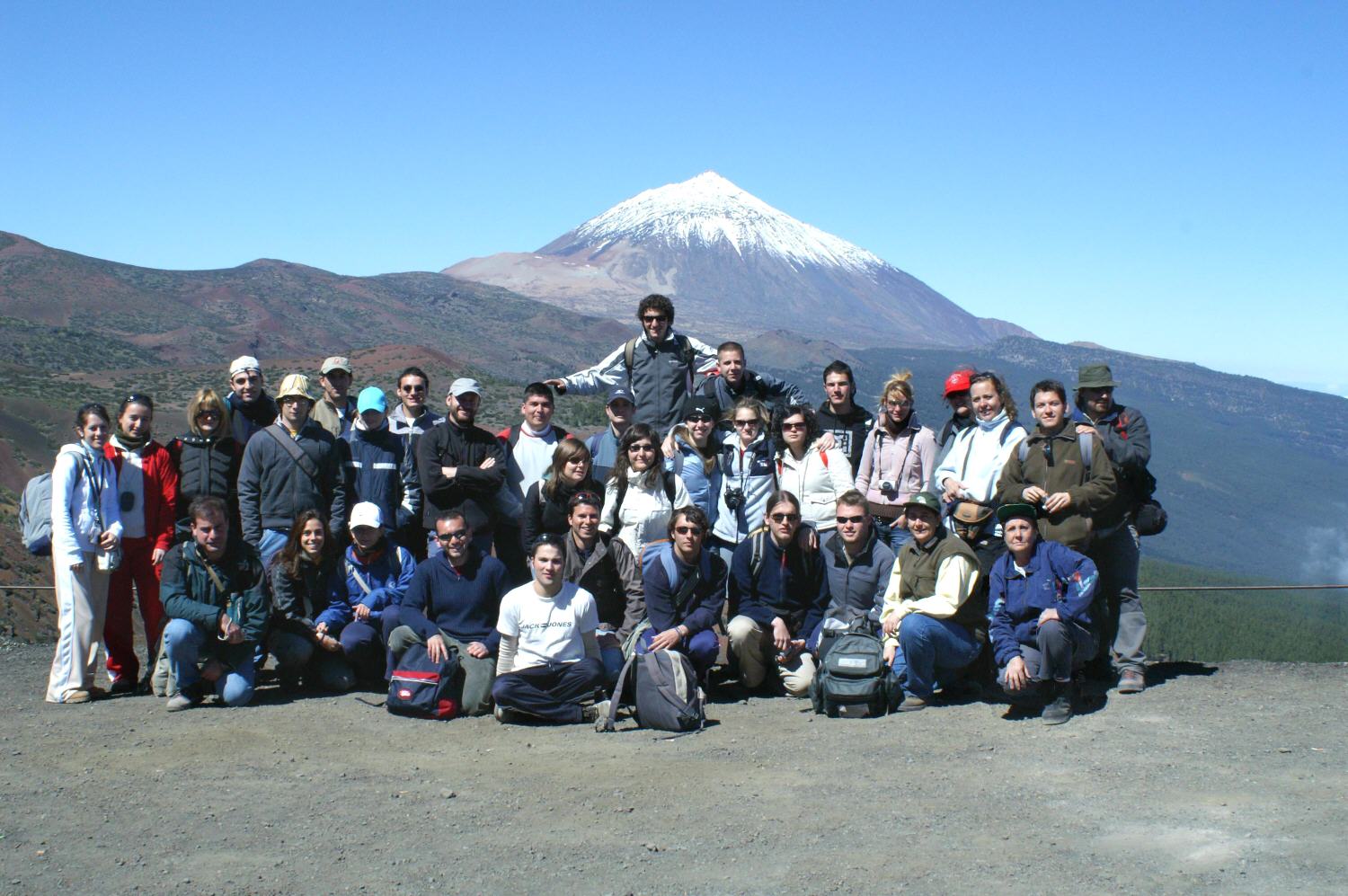 Miembros de GEOVOL e INVOLCAN  en el VI Curso Prctico de Geomorfologa Volcnica