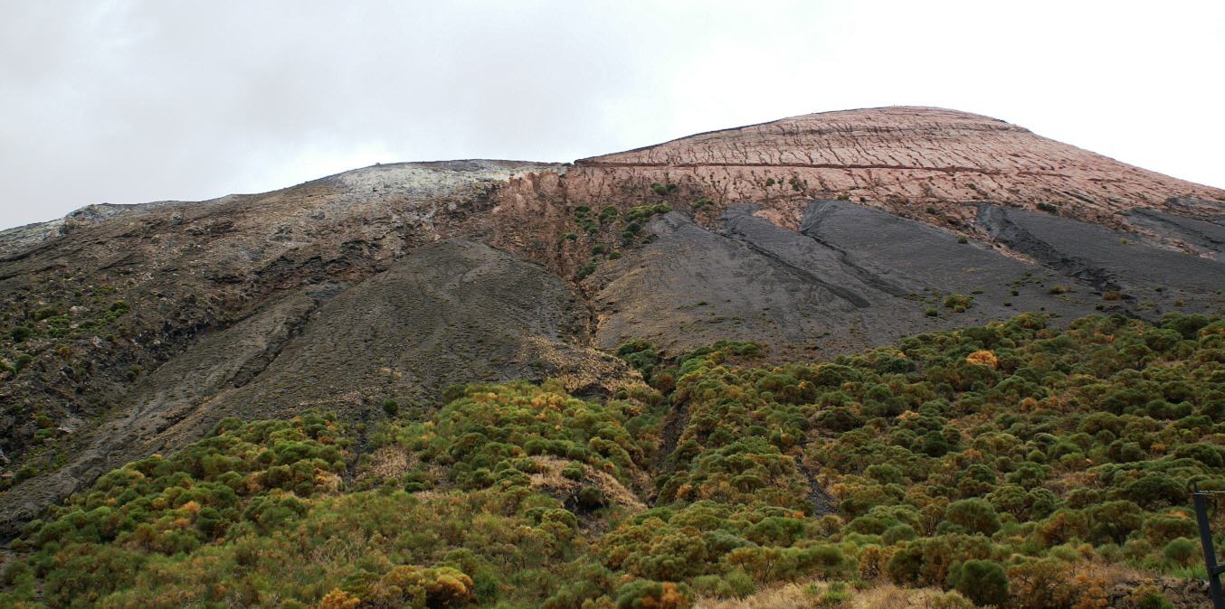 Erosin en el lapilli oscuro de la erupcin de 1888