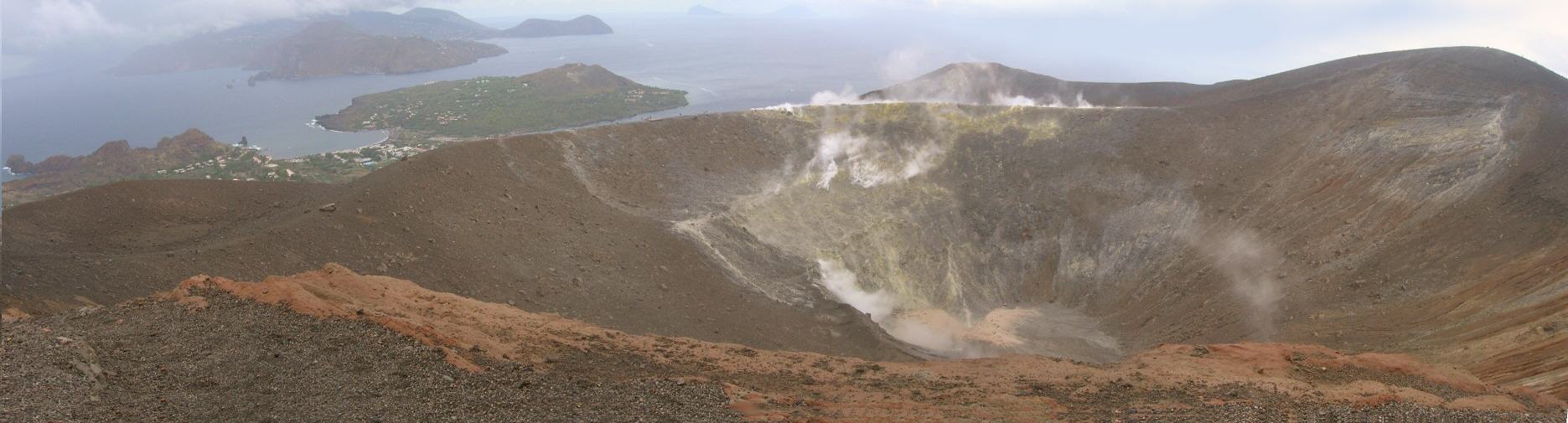 Panormica del crter de la Fossa Grande