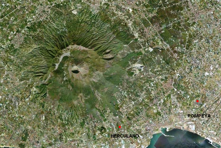 El Vesubio y las dos ciudades ms importantes destruidas en el ao 79