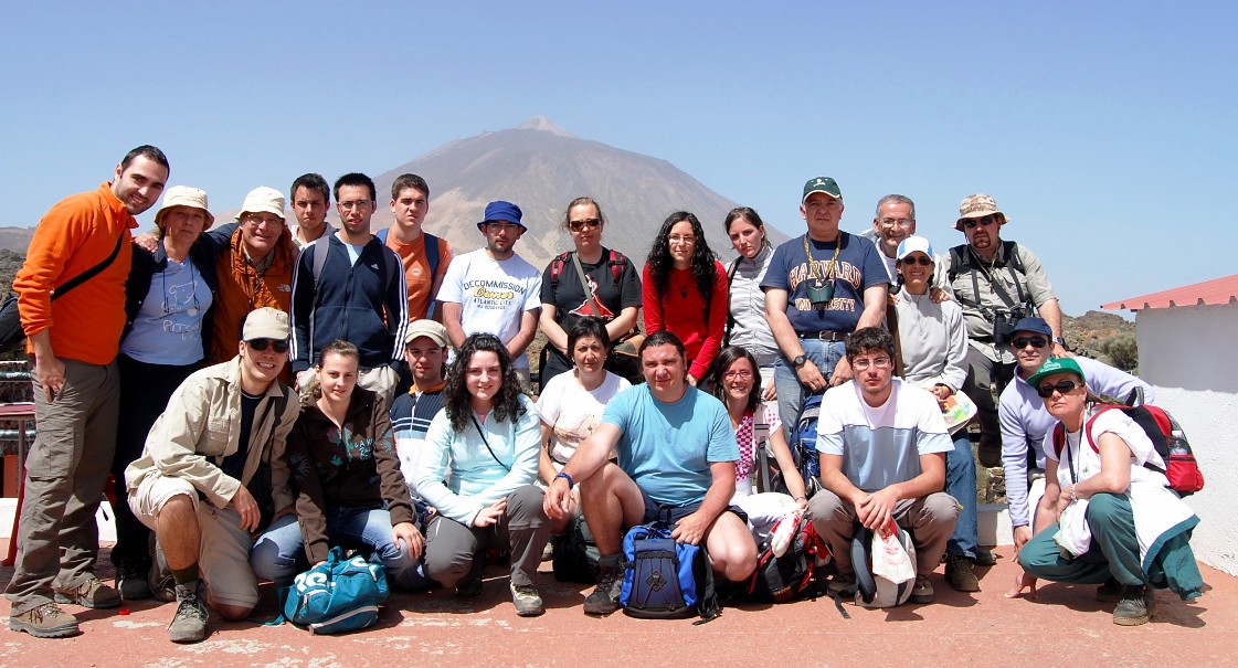 Miembros de GEOVOL e INVOLCAN en el VII Curso Prctico de Geomorfologa Volcnica